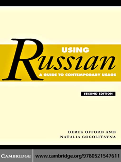 Title details for Using Russian by Derek Offord - Available